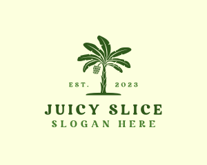 Banana Tree Plant logo design