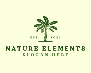 Banana Tree Plant logo design