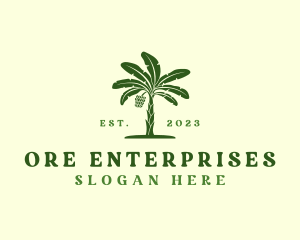 Banana Tree Plant logo design