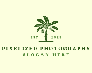 Banana Tree Plant logo design