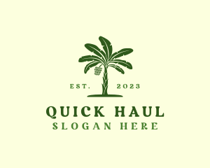 Banana Tree Plant logo design