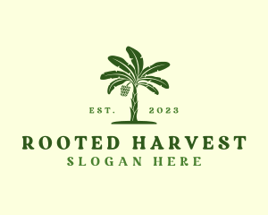 Banana Tree Plant logo design