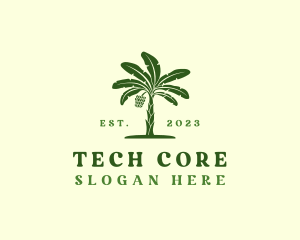 Banana Tree Plant logo design