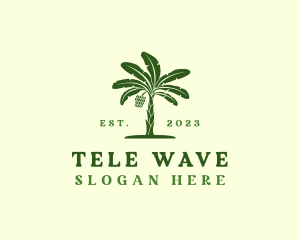 Banana Tree Plant logo design