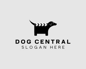 Dog Clapperboard Film logo design