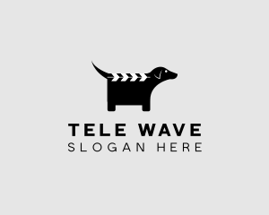 Dog Clapperboard Film logo design