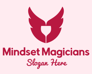 Wings Wine Glass Logo