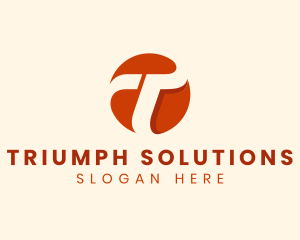 Professional Modern Letter T logo design