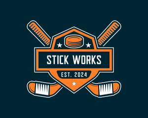 Hockey Athletic Team logo design