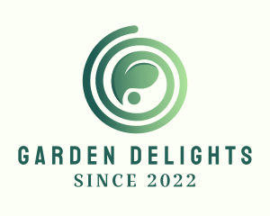 Spiral Leaf Gardening  logo design