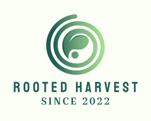 Spiral Leaf Gardening  logo design