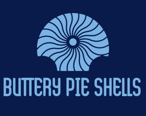 Blue Seashell Decoration  logo design