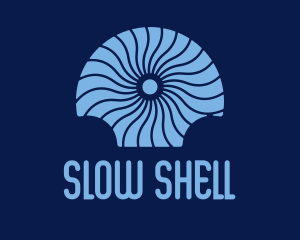 Blue Seashell Decoration  logo design