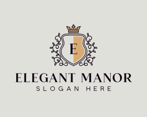 Royal High End Wreath logo design