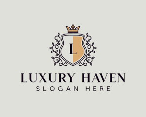 Royal High End Wreath logo design