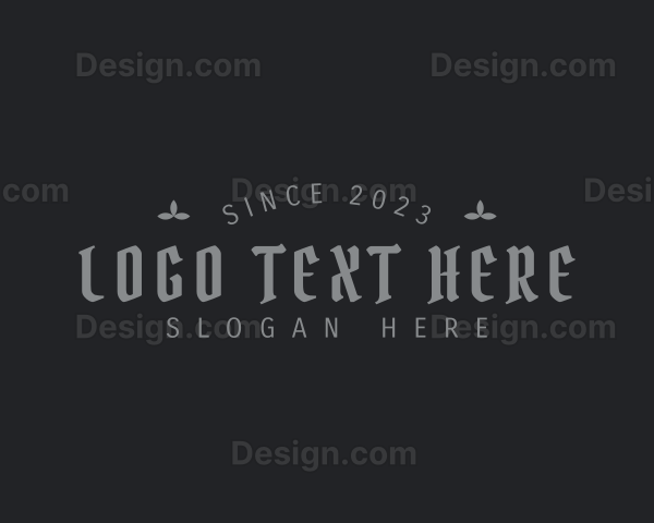 Gothic Boutique Branding Logo