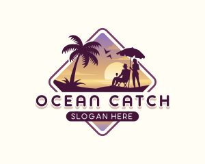 Beach Ocean Travel logo design