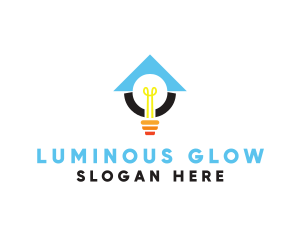 Light Bulb Lamp logo design