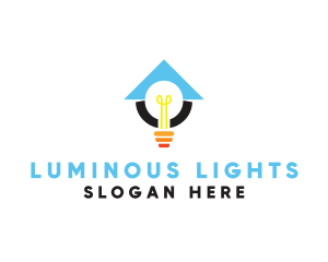 Light Bulb Lamp logo design