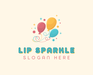 Birthday Party Balloons logo design