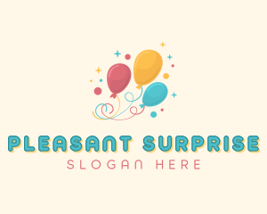 Birthday Party Balloons logo design