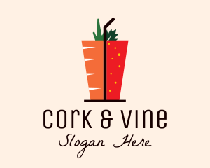 Healthy Mixed Drink logo design