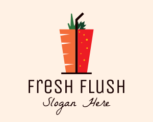 Healthy Mixed Drink logo design