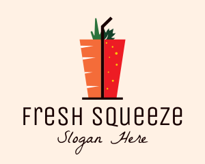 Healthy Mixed Drink logo design