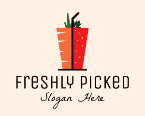 Healthy Mixed Drink logo design