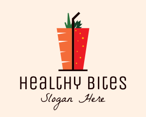 Healthy Mixed Drink logo design