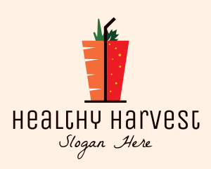 Healthy Mixed Drink logo design