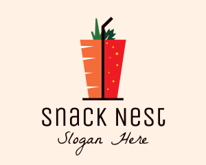 Healthy Mixed Drink logo design