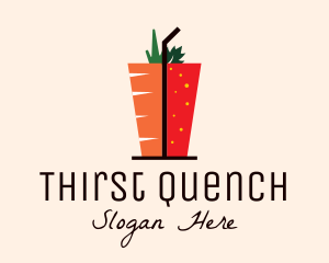 Healthy Mixed Drink logo design