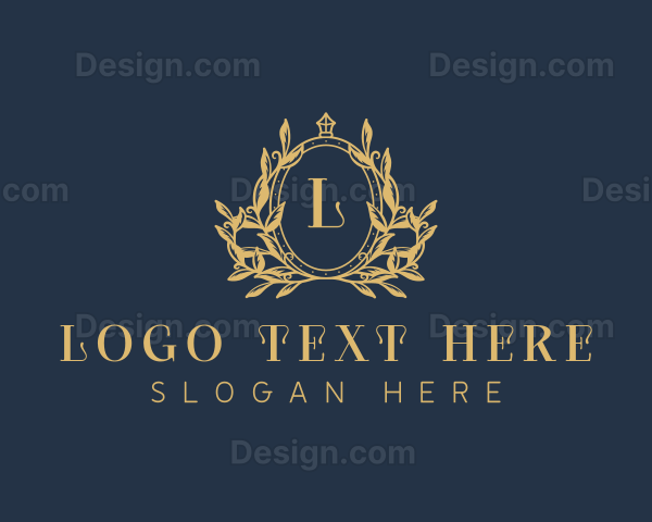 Luxury Wreath Crest Logo