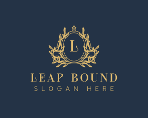 Luxury Wreath Crest logo design