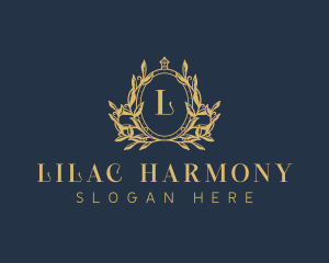 Luxury Wreath Crest logo design