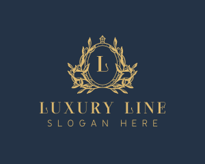 Luxury Wreath Crest logo design