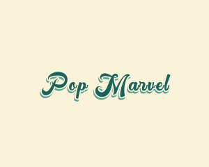 Retro Script Brand logo design