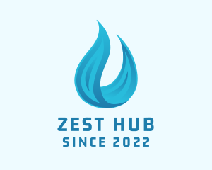 Blue Water Flame logo