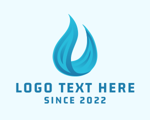 Blue Water Flame logo
