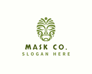 Indigenous Maori Mask logo