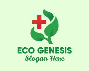 Herbal Leaves Medicine logo design