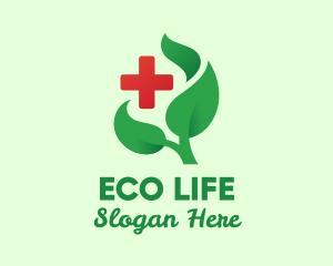 Herbal Leaves Medicine logo design