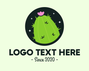 Cute Cactus Flower logo