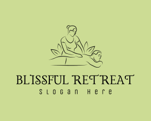 Natural Masseuse Wellness logo design