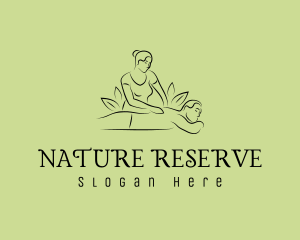 Natural Masseuse Wellness logo design