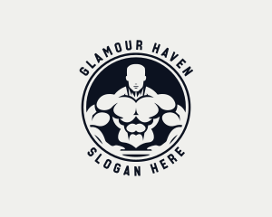 Bodybuilder Fitness Trainer logo