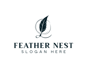 Stationery Feather Quill logo