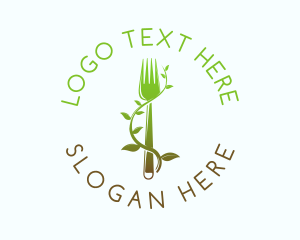 Organic Vine Fork logo
