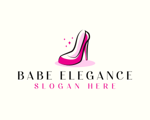 Elegant Women Shoe logo design